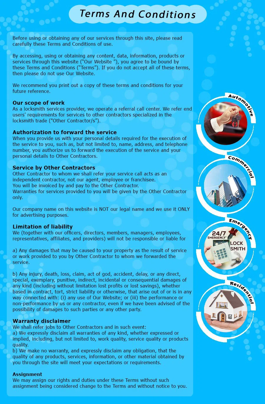 New York City 24 Hour Locksmith, New York, NY 212-918-5495 - TermsAndCondition-13